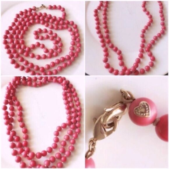 stella & dot ~  la coco red necklace & paradise brooch set - Picture 8 of 11